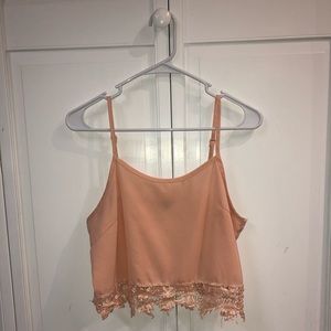 Charlotte Russe crop flowy tank